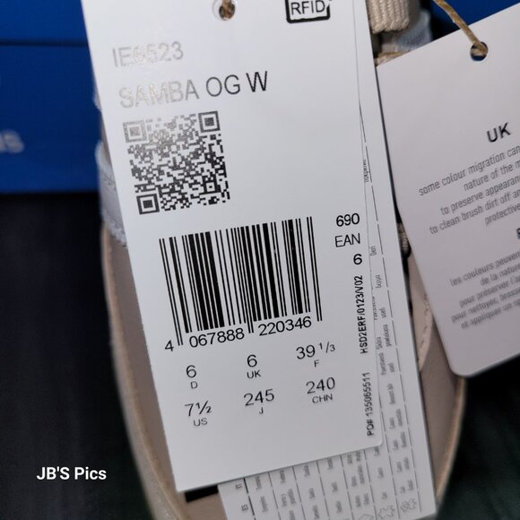 Adidas Originals Samba OG W Wonder Taupe Women IE6523 Women’s Size 7.5 Sneakers - Picture 14 of 15